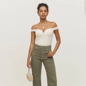 Reformation Andria Knit Top